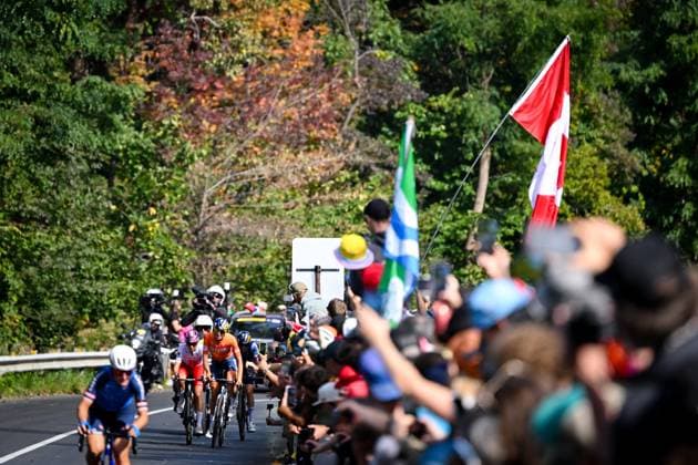 UCI 2026 Road World Championship, WM, Weltmeisterschaft Montreal 26 09 2026 MONTREAL, CANADA - SEPTEMBER 26 : Vollering Demi (NED) during the Women Elite cycling road race of the 2026 UCI Road World Championships 93th edition an UCI World Championships cycling race of 180.1 km with start in Montreal and finish in Montreal on September 26, 2026 in Montreal, Canada, 26 09 2026  Copyright: xZacxWilliams Swpix.Comx xPoolx