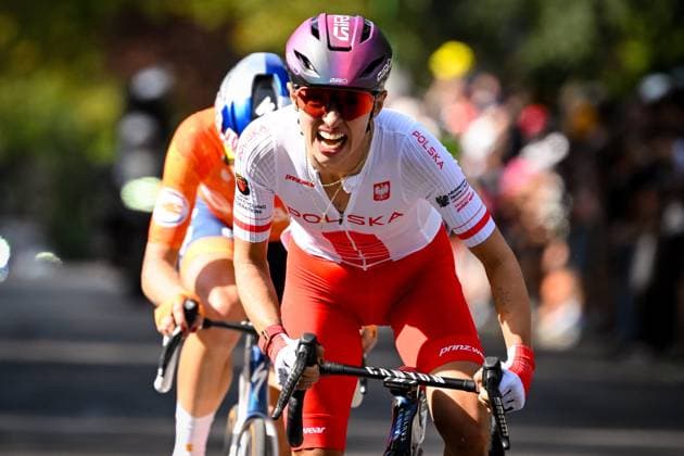 UCI 2026 Road World Championship, WM, Weltmeisterschaft Montreal 26 09 2026 MONTREAL, CANADA - SEPTEMBER 26 : Niewiadoma-phinney Katarzyna (POL) during the Women Elite cycling road race of the 2026 UCI Road World Championships 93th edition an UCI World Championships cycling race of 180.1 km with start in Montreal and finish in Montreal on September 26, 2026 in Montreal, Canada, 26 09 2026  Copyright: xZacxWilliams Swpix.Comx xPoolx