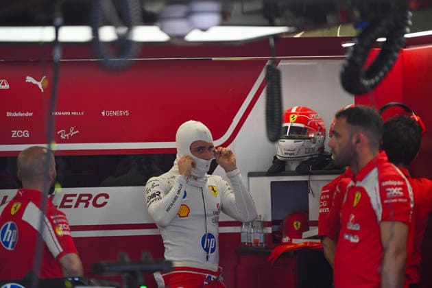 Charles Leclerc (MON) - Scuderia Ferrari HP during the Friday s Sessions of Formula 1 Azerbaijan Grand Prix 2026 at Baku City Circuit in Baku, Azerbaijan. Round 17 of 24 of the 2026 FIA Formula One World Championship, WM, Weltmeisterschaft held September 24-26, 2026. The Baku City Circuit, one of the longest street circuits in Formula 1, combines a flat-out seafront section with the narrow old town walls. Formula 1 Azerbaijan Grand Prix 2026 - Round 17 of 24 - Baku City Circuit, Baku, Azerbaijan F1-2026-R17-AZE