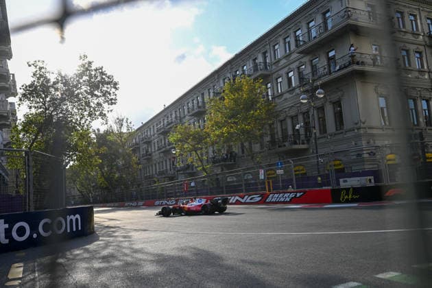 Charles Leclerc (MON) - Scuderia Ferrari HP during the Friday s Sessions of Formula 1 Azerbaijan Grand Prix 2026 at Baku City Circuit in Baku, Azerbaijan. Round 17 of 24 of the 2026 FIA Formula One World Championship, WM, Weltmeisterschaft held September 24-26, 2026. The Baku City Circuit, one of the longest street circuits in Formula 1, combines a flat-out seafront section with the narrow old town walls. Formula 1 Azerbaijan Grand Prix 2026 - Round 17 of 24 - Baku City Circuit, Baku, Azerbaijan F1-2026-R17-AZE