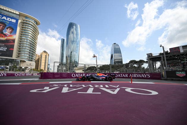 Isack Hadjar (FRA) - Oracle Red Bull Racing during the Friday s Sessions of Formula 1 Azerbaijan Grand Prix 2026 at Baku City Circuit in Baku, Azerbaijan. Round 17 of 24 of the 2026 FIA Formula One World Championship, WM, Weltmeisterschaft held September 24-26, 2026. The Baku City Circuit, one of the longest street circuits in Formula 1, combines a flat-out seafront section with the narrow old town walls. Formula 1 Azerbaijan Grand Prix 2026 - Round 17 of 24 - Baku City Circuit, Baku, Azerbaijan F1-2026-R17-AZE