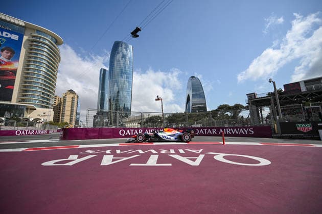 Isack Hadjar (FRA) - Oracle Red Bull Racing during the Friday s Sessions of Formula 1 Azerbaijan Grand Prix 2026 at Baku City Circuit in Baku, Azerbaijan. Round 17 of 24 of the 2026 FIA Formula One World Championship, WM, Weltmeisterschaft held September 24-26, 2026. The Baku City Circuit, one of the longest street circuits in Formula 1, combines a flat-out seafront section with the narrow old town walls. Formula 1 Azerbaijan Grand Prix 2026 - Round 17 of 24 - Baku City Circuit, Baku, Azerbaijan F1-2026-R17-AZE