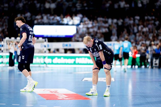 Kiel, September 26, 2026; Handball, 1st Bundesliga 2026–27, THW Kiel vs. SG Flensburg-Handewitt; Emil Siersbaek Bergholt (SG Flensburg-Handewitt), 14