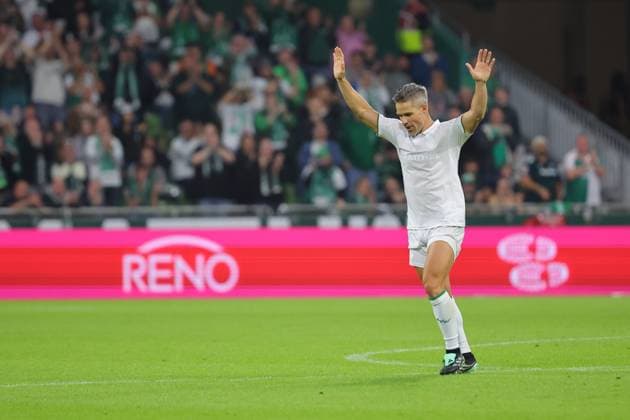 September 26, 26, Soccer, FBL Men, Friendly Match, 100 Years of Weserstadion, Werder Legends 2026 Showdown, Werder Legends vs. Real Madrid Leyendas. Off the field: Diego, Werder Legends. Photo: nordphoto GmbH, Tauchnitz, Bremen, Weserstadion, Bremen, Germany Copyright: xnordphotoxGmbHx xTauchnitzx