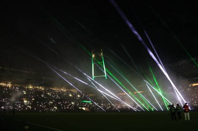 September 26, 2026, Soccer, FBL Men, Friendly Match, 100 Years of Weserstadion, Werder Legends 2026 Showdown, Werder Legends vs. Real Madrid Leyendas – 100 Years of Weserstadion, in green and white; Photo: nordphoto GmbH, Tauchnitz, Bremen, Weserstadion, Bremen, Germany Copyright: xnordphotoxGmbHx xTauchnitzx