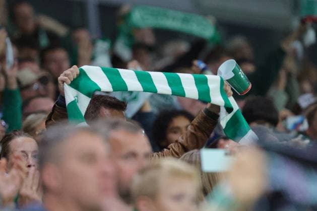 September 26, 2026, Soccer, FBL Men, Friendly Match, 100 Years of Weserstadion, Werder Legends 2026 Showdown, Werder Legends vs. Real Madrid Leyendas, Flags, Banners, Atmosphere, Emotions, Fans, Werder Legends, Green and White for Life, Photo by nordphoto GmbH, Tauchnitz, Bremen, Weserstadion, Bremen, Germany Copyright: xnordphotoxGmbHx xTauchnitzx