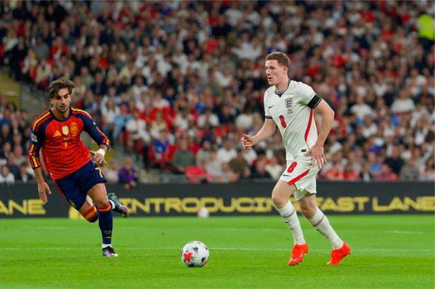 RECORD DATE NOT STATED Football - UEFA Nations League - Group A3 - England v Spain LONDON, ENGLAND - Saturday, September 26, 2026: England s Elliot Anderson during the UEFA Nations League Group A3 match between England and Spain at Wembley Stadium. (Photo by Thomas Major Propaganda) LONDON Wembley Stadium GREATER LONDON ENGLAND  Copyright: xThomasxMajorx 2026-09-26-England_v_Spain-050
