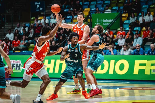 September 26, 2026, xhfmx, easyCredit BBL Bundesliga Basketball, Frankfurt Skyliners vs. Rasta Vechta, featuring Tibor Pleiß, Rasta Vechta, Frankfurt am Main