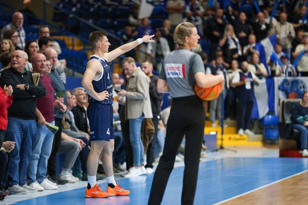 GER, Paderborn Baskets vs. VfL SparkassenStars Bochum, Basketball, ProA, Matchday 1, 2026–2027 Season, September 26, 2026, Niklas Geske, VfL SparkassenStars Bochum, GER, Paderborn Baskets vs. VfL SparkassenStars Bochum, Basketball, ProA, Matchday 1, 2026–2027 Season, September 26, 2026, Paderborn Baskets Copyright: xEibner-Pressefoto JavadxMohammadpourx EP_JMR