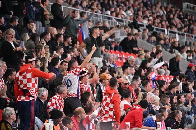 Prague, 260926. Fortuna Arena football stadium. UEFA Nations League Matchday 1 football match: Czech Republic vs. Croatia. Pictured: fans. Photo: Damir Krajac CROPIX Croatia Copyright: xxDamirxKrajacx ceska_hrvatska50-260926