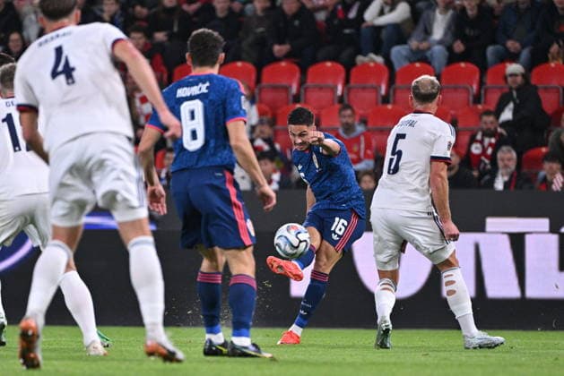 Prague, 260626. Fortuna Arena football stadium. UEFA Nations League Matchday 1 football match: Czech Republic vs. Croatia. Pictured: Franjo Ivanovic. Photo: Damir Krajac CROPIX Copyright: xxDamirxKrajacx ceska_hrvatska53-260926