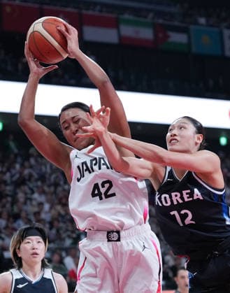(260926) -- NAGOYA, Sept. 26, 2026 -- Tanaka Ufuoma (C) of Japan competes during the women s final match of basketball between Japan and South Korea at the 20th Asian Games Aichi-Nagoya 2026 in Nagoya, Japan, Sept. 26, 2026. ) (SP)JAPAN-NAGOYA-ASIAN GAMES-BASKETBALL-WOMEN S FINAL-JPN VS KOR TaoxXiyi 