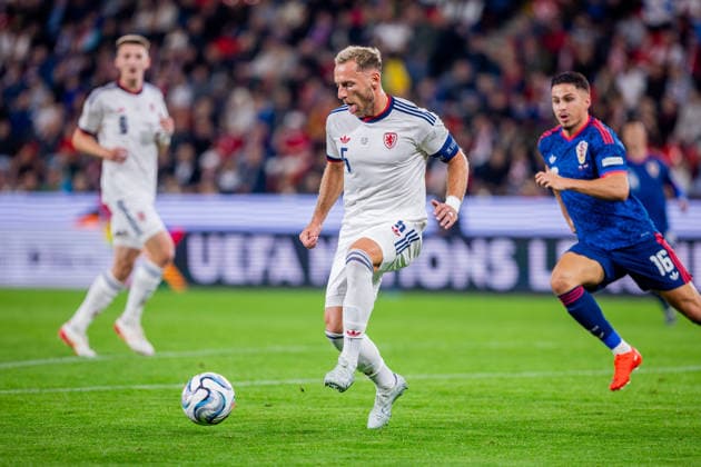 CZECHIA - CROATIA Vladmir Coufal of Czechia and TSG 1899 Hoffenheim during UEFA Nations League - League A - Group A3 - Matchday 1 - football match between Czechia and Croatia. Fortuna Arena, Eden, Stadion, Prague, Czechia September 26, 2026. Photo by Branislav Racko Copyright: xx 080A8948