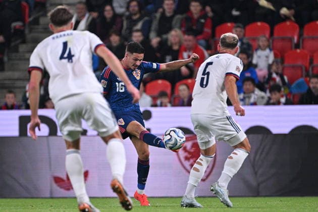 Prague, 260926. Fortuna Arena football stadium. UEFA Nations League Matchday 1 football match: Czech Republic vs. Croatia. Pictured: Franjo Ivanovic. Photo: Damir Krajac CROPIX Copyright: xxDamirxKrajacx ceska_hrvatska64-260926