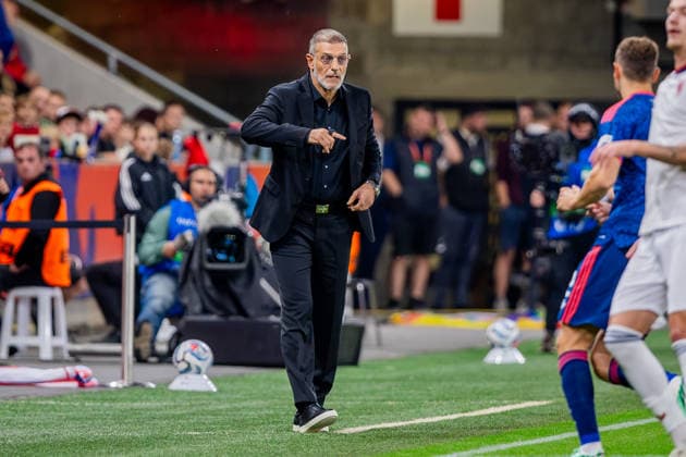CZECHIA - CROATIA Head coach of Croatia Slaven Bilic during UEFA Nations League - League A - Group A3 - Matchday 1 - football match between Czechia and Croatia. Fortuna Arena, Eden, Stadion, Prague, Czechia September 26, 2026. Photo by Branislav Racko Copyright: xx 080A8743