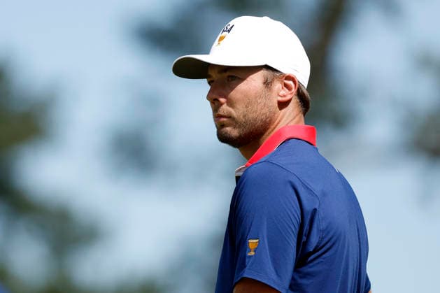 MEDINAH, IL - SEPTEMBER 26: Cameron Young of the United States during the Saturday four ball session of the Presidents Cup, September 26, 2026, at Medinah Country Club in Medinah, Illinois. (Photo by Matthew Maxey Icon Sportswire) GOLF: SEP 26 Presidents Cup EDITORIAL USE ONLY Icon260926072