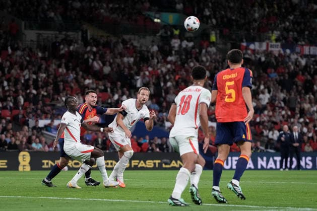 UEFA Nations League: England v Spain Harry Kane of England scores to make it 2-1 during the UEFA Nations League match England vs Spain at Wembley Stadium, London, United Kingdom on 26 September 2026 (Photo by Maynard Manyowa News Images) London Wembley Stadium Greater London United Kingdom Copyright: xMaynardxManyowa NewsxImagesx