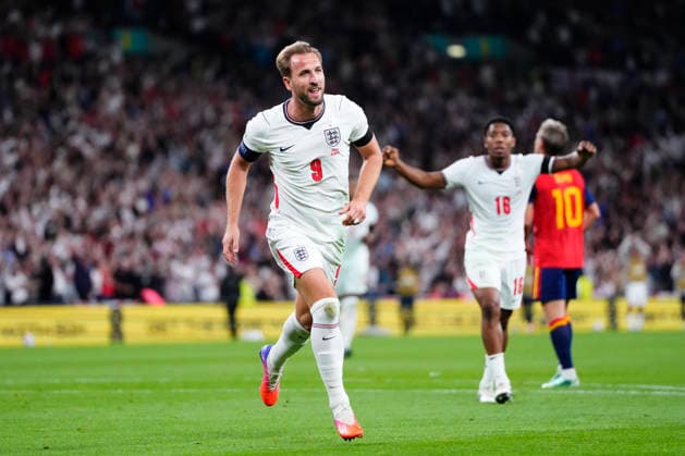 England v Spain - UEFA Nations League 2026 27 Group A3 MD1 Harry Kane centre-forward of England and Bayern Munich celebrates after scoring his sides first goal during the UEFA Nations League 2026 27 group phase match between England and Spain at Wembley Stadium on September 26, 2026 in London, England. London England United Kingdom  Copyright: xJosexBretonx originalFilename:bretonhernandez-englandv260926_npNGL.jpg