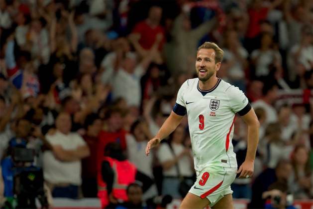 RECORD DATE NOT STATED Football - UEFA Nations League - Group A3 - England v Spain LONDON, ENGLAND - Saturday, September 26, 2026: England s Harry Kane celebrates after scoring his side s the second goal to make the score 2-1 during the UEFA Nations League Group A3 match between England and Spain at Wembley Stadium. (Photo by Thomas Major Propaganda) LONDON Wembley Stadium GREATER LONDON ENGLAND  Copyright: xThomasxMajorx 2026-09-26-England_v_Spain-075