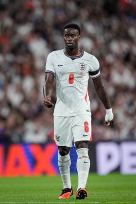 UEFA Nations League: England v Spain Marc GuÃ hi of England in action during the UEFA Nations League match England vs Spain at Wembley Stadium, London, United Kingdom on 26 September 2026 (Photo by Maynard Manyowa News Images) London Wembley Stadium Greater London United Kingdom Copyright: xMaynardxManyowa NewsxImagesx