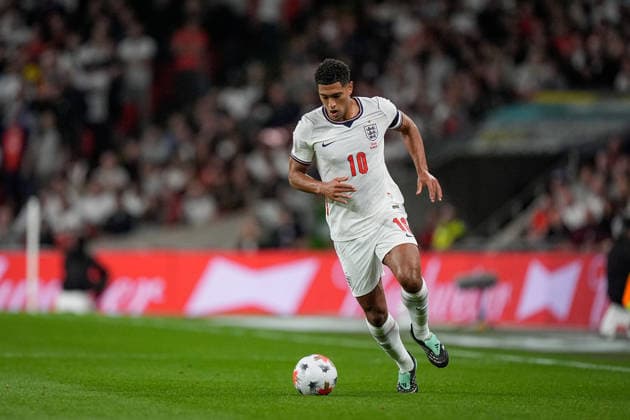 UEFA Nations League: England v Spain Jude Bellingham of England in action during the UEFA Nations League match England vs Spain at Wembley Stadium, London, United Kingdom on 26 September 2026 (Photo by Maynard Manyowa News Images) London Wembley Stadium Greater London United Kingdom Copyright: xMaynardxManyowa NewsxImagesx