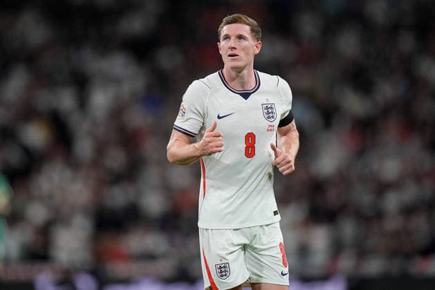 UEFA Nations League: England v Spain Elliot Anderson of England in action during the UEFA Nations League match England vs Spain at Wembley Stadium, London, United Kingdom on 26 September 2026 (Photo by Maynard Manyowa News Images) London Wembley Stadium Greater London United Kingdom Copyright: xMaynardxManyowa NewsxImagesx