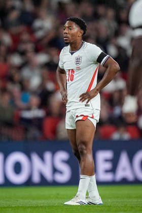 UEFA Nations League: England v Spain Myles Lewis-Skelly of England in action during the UEFA Nations League match England vs Spain at Wembley Stadium, London, United Kingdom on 26 September 2026 (Photo by Maynard Manyowa News Images) London Wembley Stadium Greater London United Kingdom Copyright: xMaynardxManyowa NewsxImagesx