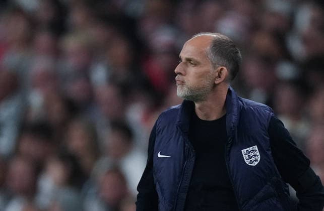 England v Spain Group 3 UEFA Nations League - Season 2026 2027 - Wembley Stadium England head coach Thomas Tuchel reacts during the England v Spain UEFA Group 3 Nations League Match at Wembley Stadium London, Season 26 27, September 27 2026 London United Kingdom
