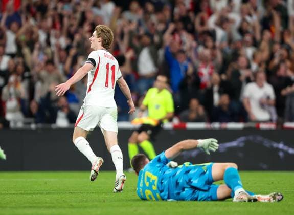 Anthony Gordon celebrates after scoring the 1st England goal England v Spain, UEFA Nations League 2026 27 Group A3, Football, Wembley Stadium, London, UK, 26 09 2026 - 26 Sep 2026London Wembley Stadium England United Kingdom  Copyright: xHanc WiredxPhotos Shutterstockx 17171296ae