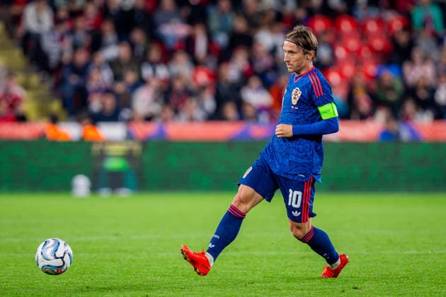 CZECHIA - CROATIA Luka Modric of Croatia and AC Milan during UEFA Nations League - League A - Group A3 - Matchday 1 - football match between Czechia and Croatia. Fortuna Arena, Eden, Stadion, Prague, Czechia September 26, 2026. Photo by Branislav Racko Copyright: xx 080A9355