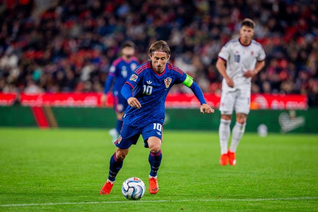 CZECHIA - CROATIA Luka Modric of Croatia and AC Milan during UEFA Nations League - League A - Group A3 - Matchday 1 - football match between Czechia and Croatia. Fortuna Arena, Eden, Stadion, Prague, Czechia September 26, 2026. Photo by Branislav Racko Copyright: xx 080A9368