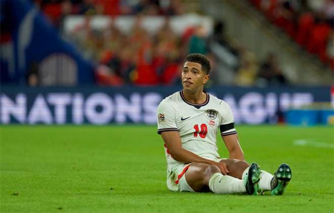 RECORD DATE NOT STATED Football - UEFA Nations League - Group A3 - England v Spain LONDON, ENGLAND - Saturday, September 26, 2026: England s Jude Bellingham during the UEFA Nations League Group A3 match between England and Spain at Wembley Stadium. (Photo by Thomas Major Propaganda) LONDON Wembley Stadium GREATER LONDON ENGLAND  Copyright: xThomasxMajorx 2026-09-26-England_v_Spain-085