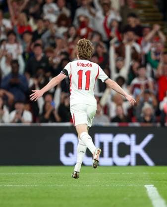 Anthony Gordon celebrates after scoring the 1st England goal England v Spain, UEFA Nations League 2026 27 Group A3, Football, Wembley Stadium, London, UK, 26 09 2026 - 26 Sep 2026London Wembley Stadium England United Kingdom  Copyright: xHanc WiredxPhotos Shutterstockx 17171296af