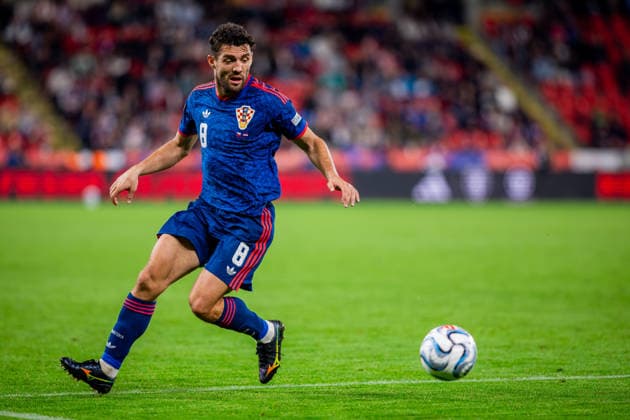 CZECHIA - CROATIA Mateo Kovacic of Croatia and Manchester City during UEFA Nations League - League A - Group A3 - Matchday 1 - football match between Czechia and Croatia. Fortuna Arena, Eden, Stadion, Prague, Czechia September 26, 2026. Photo by Branislav Racko Copyright: xx 080A9417