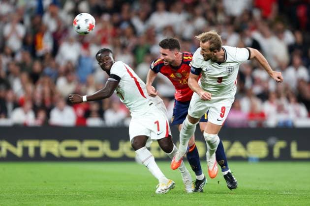 Harry Kane of England scores his team s second goal of the match England v Spain, UEFA Nations League 2026 27 Group A3, Football, Wembley Stadium, London, UK, 26 09 2026 - 26 Sep 2026London Wembley Stadium England United Kingdom  Copyright: xHanc WiredxPhotos Shutterstockx 17171296ai