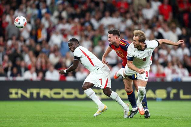 Harry Kane of England scores his team s second goal of the match England v Spain, UEFA Nations League 2026 27 Group A3, Football, Wembley Stadium, London, UK, 26 09 2026 - 26 Sep 2026London Wembley Stadium England United Kingdom  Copyright: xHanc WiredxPhotos Shutterstockx 17171296ah
