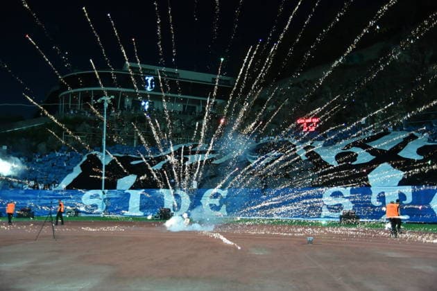 Rijeka, 260926. Kantrida Stadium. Friendly football match, HNK Rijeka vs. 1. FC Union Berlin; Damir Kreilach s farewell match. Pictured: fans. Photo: Damir Skomrlj CROPIX Copyright: xxDamirxSkomrljx rijeka_berlin13-260926