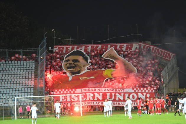 Rijeka, 260926. Kantrida Stadium. Friendly football match, HNK Rijeka vs. 1. FC Union Berlin; Damir Kreilach s farewell match. Pictured: fans. Photo: Damir Skomrlj CROPIX Copyright: xxDamirxSkomrljx rijeka_berlin7-260926