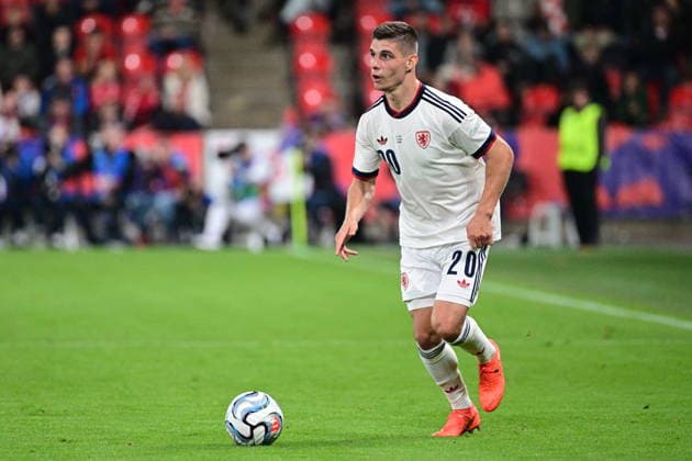 Jiri Slama (CZE) in action during the UEFA Nations League, A3 group 1st round match: Czechia vs Croatia, in Prague, Czech Republic, on September 26, 2026. (CTKxPhoto MichalxKamaryt) CTKPhotoP2026092606456  CTKPhotoP2026092606456