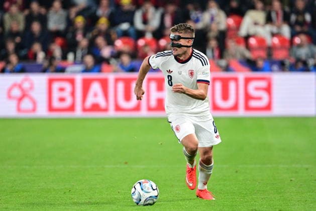 Michal Sadilek (CZE) in action during the UEFA Nations League, A3 group 1st round match: Czechia vs Croatia, in Prague, Czech Republic, on September 26, 2026. (CTKxPhoto MichalxKamaryt) CTKPhotoP2026092606467  CTKPhotoP2026092606467