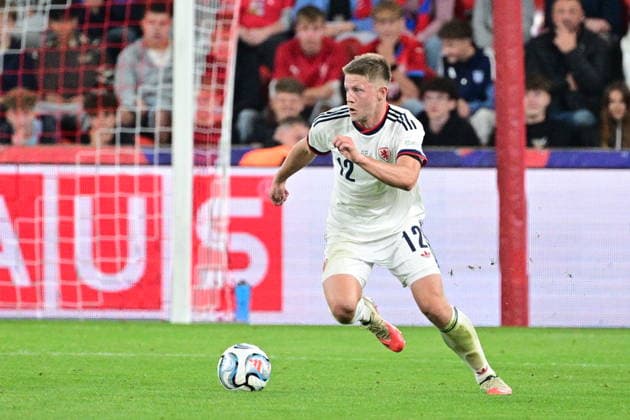 Lukas Cerv (CZE) in action during the UEFA Nations League, A3 group 1st round match: Czechia vs Croatia, in Prague, Czech Republic, on September 26, 2026. (CTKxPhoto MichalxKamaryt) CTKPhotoP2026092606469  CTKPhotoP2026092606469