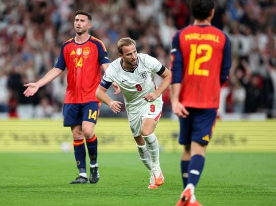 Harry Kane of England celebrates after scoring his team s 2nd goal England v Spain, UEFA Nations League 2026 27 Group A3, Football, Wembley Stadium, London, UK, 26 09 2026 - 26 Sep 2026London Wembley Stadium England United Kingdom  Copyright: xHanc WiredxPhotos Shutterstockx 17171296at