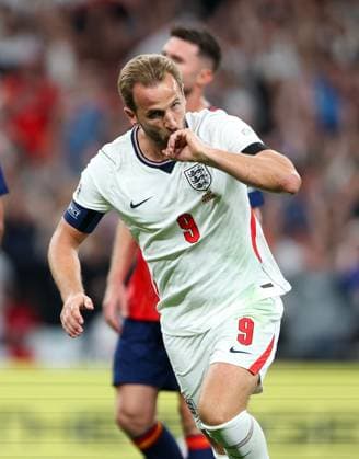 Harry Kane of England celebrates after scoring his team s 2nd goal England v Spain, UEFA Nations League 2026 27 Group A3, Football, Wembley Stadium, London, UK, 26 09 2026 - 26 Sep 2026London Wembley Stadium England United Kingdom  Copyright: xHanc WiredxPhotos Shutterstockx 17171296av