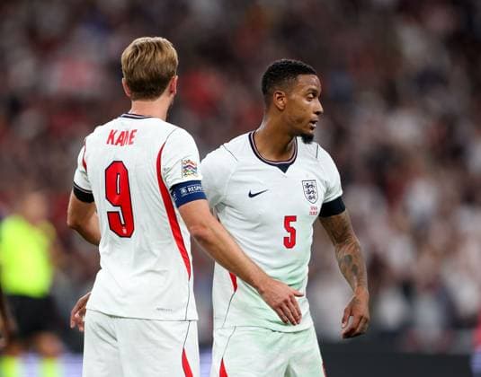 Harry Kane (9) of England celebrates after scoring his team s 2nd goal with Ezri Konsa (5) England v Spain, UEFA Nations League 2026 27 Group A3, Football, Wembley Stadium, London, UK, 26 09 2026 - 26 Sep 2026London Wembley Stadium England United Kingdom  Copyright: xHanc WiredxPhotos Shutterstockx 17171296ba