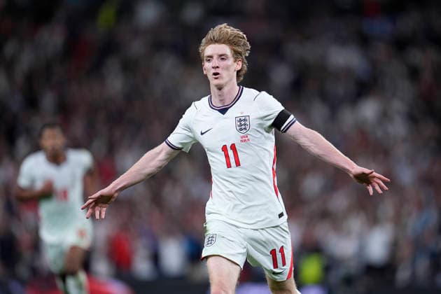 September 26, 2026, London, London, England: Anthony Gordon of England celebrates after scoring his team s first goal during the UEFA Nations League 2026 27 League Phase MD1 Group A3 match between England and Spain at Wembley Stadium on September 26, 2026, in London, England. England V Spain - UEFA Nations League 2026 27 League Phase MD1 Group A3  - ZUMAa181 20260926_zaa_a181_146 Copyright: xDennisxAgyemanx