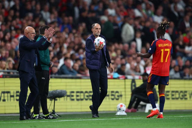 UEFA Nations League: England v Spain LONDON, UK - 26th Sept 2026: England Head Coach Thomas Tuchel during the UEFA Nations League League A Group 3 match between England and Spain at Wembley Stadium London Wembley Stadium England United Kingdom Copyright: xCraigxMercerx xPeakxActionxPhotosx