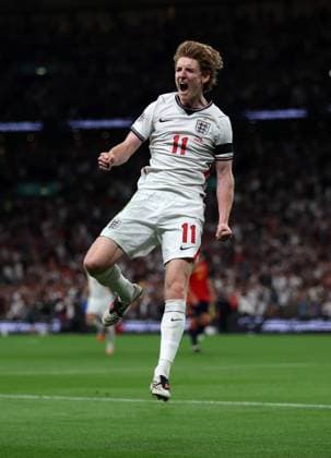 Anthony Gordon of England celebrates after he scores an equalising goal to make it 1-1 England v Spain - UEFA Nations League - League A - Group 3. Football. Wembley Stadium, London, UK. 26 SEP 2026Wembley Wembley Stadium LONDON United Kingdom  Copyright: xJASONPIX Shutterstockx 17171351b