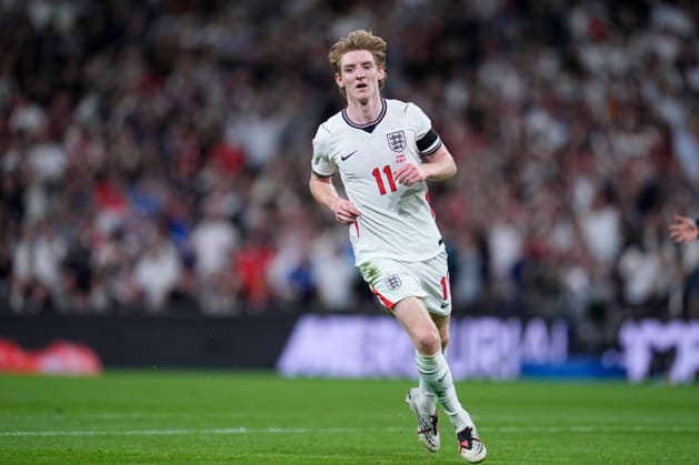 September 26, 2026, London, London, England: Anthony Gordon of England celebrates after scoring his team s first goal during the UEFA Nations League 2026 27 League Phase MD1 Group A3 match between England and Spain at Wembley Stadium on September 26, 2026, in London, England. England V Spain - UEFA Nations League 2026 27 League Phase MD1 Group A3  - ZUMAa181 20260926_zaa_a181_153 Copyright: xDennisxAgyemanx