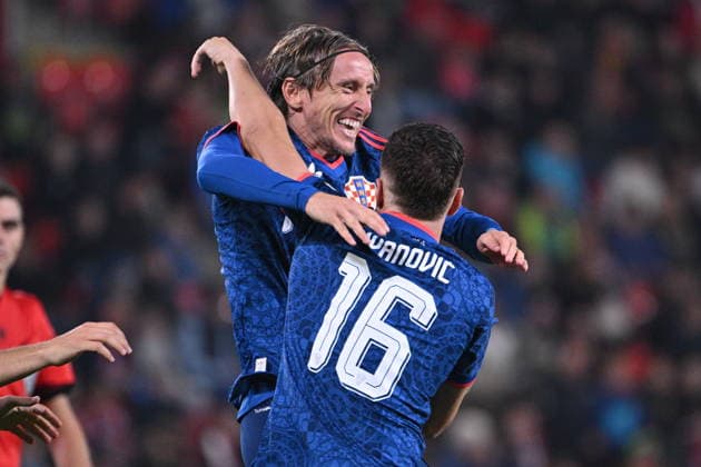 Prague, 260926. Fortuna Arena football stadium. UEFA Nations League Matchday 1: Czech Republic vs. Croatia. Pictured: a goal, Luka Modric. Photo: Damir Krajac CROPIX Copyright: xxDamirxKrajacx ceska_hrvatska73-260926