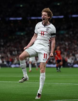 Anthony Gordon of England celebrates after he scores an equalising goal to make it 1-1 England v Spain - UEFA Nations League - League A - Group 3. Football. Wembley Stadium, London, UK. 26 SEP 2026Wembley Wembley Stadium LONDON United Kingdom  Copyright: xJASONPIX Shutterstockx 17171351l